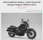 AHM Hadirkan Reben, Lebih Ekspresif dengan Ragam Ubahan Baru