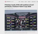 Pebalap muda AHM raih podium di seri pembuka Thailand Talent Cup 2026