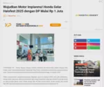 Wujudkan Motor Impianmu! Honda Gelar Halofest 2025 dengan DP Mulai Rp 1 Juta