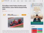 Ramadhipa Cetak Podium Perdana pada Debut Moto3 Junior World Championship 2026