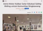 Astra Motor Kalbar Gelar Edukasi Safety Riding untuk Komunitas Singkawang