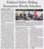 Edukasi Safety Riding Komunitas Honda Sekadau