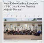 Asmo Kalbar Gandeng Komunitas HWBC Gelar Konvoi Merdeka Jelajahi 8 Destinasi
