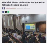 AHM Ajak Ribuan Mahasiswa Kampanyekan Fokus Berkendara di Jalan