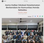 Asmo Kalbar Edukasi Keselamatan Berkendara ke Komunitas Honda Sekadau
