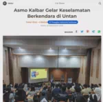 Asmo Kalbar Gelar Keselamatan Berkendara di Untan