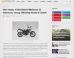 New Honda NX500 Resmi Meluncur di Indonesia, Usung Teknologi Honda E-Clutch