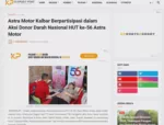 Astra Motor Kalbar Berpartisipasi dalam Aksi Donor Darah Nasional HUT ke-56 Astra Motor