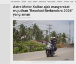 Astra Motor Kalbar ajak masyarakat wujudkan "Resolusi Berkendara 2026" yang aman