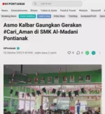 Asmo Kalbar Gaungkan Gerakan #Cari_Aman di SMK Al-Madani Pontianak
