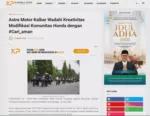 Astra Motor Kalbar Wadahi Kreativitas Modifikasi Komunitas Honda dengan #Cari_aman