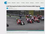 AHRT Borong Dua Podium di Seri Perdana ARRC Sepang