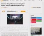 Antusias Tinggi Warnai Launching New Honda ADV160 di Mall Gaia Bumi Raya