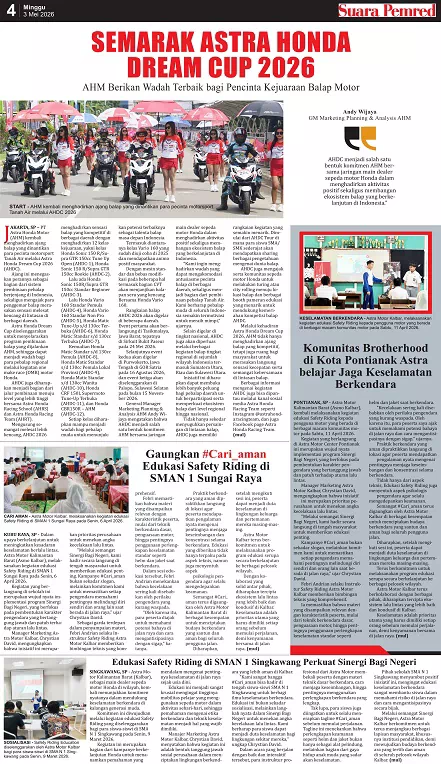 Gaungkan #Cari_aman Edukasi Safety Riding di SMAN 1 Sungai Raya