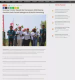 Synergy Creator Squad dari Karyawan AHM Riaang Gembira sata Tanam Mangrove di Pesisir Kerawang