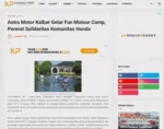 Astra Motor Kalbar Gelar Fun Motour Camp, Pererat Solidaritas Komunitas Honda
