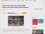 Astra Honda Dream Cup 2026 Kembali Digelar, Siap Cetak Pebalap Muda Berbakat