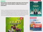 Beli Motor Honda Makin Hemat! Cek Promo JULIET dari Astra Motor Kalbar Khusus di Sekadau