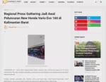 Regional Press Gathering Jadi Awal Peluncuran New Honda Vario Evo 160 di Kalimantan Barat