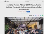 Melalui Reuni Akbar SI UNTAN, Asmo Kalbar Perkuat Hubungan Alumni dan Mahasiswa