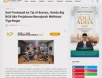 Dari Pontianak ke Tip of Borneo, Honda Big BOS Ukir Perjalanan Bersejarah Melintasi Tiga Negar