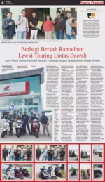 Berbagi Berkah Ramadhan Lewat Touring Lintas Daerah, Astra Motor Kalbar Fasilitasi Jurnalis Pontianak dengan Sepeda Motor Honda Terbaik