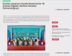 Kontes Layanan Honda Nasional ke-16 Sukses Digelar, Berikut Deretan Pemenangnya