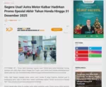 Segera Usai! Astra Motor Kalbar Hadirkan Promo Spesial Akhir Tahun Honda Hingga 31 Desember 2025
