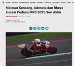 Melesat Kencang, Adenata dan Rheza Kuasai Podium MRS 2025 Seri Akhir