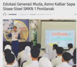 Edukasi Generasi Muda, Asmo Kalbar Sapa Siswa-Siswi SMKN 1 Pontianak