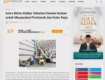 Astra Motor Kalbar Salurkan Hewan Kurban untuk Masyarakat Pontianak dan Kubu Raya