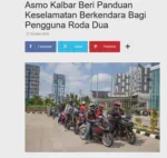 Asmo Kalbar Beri Panduan Keselamatan Berkendara Bagi Pengguna Roda Dua