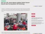 HUT ke-55, Astra Motor Kalbar Gelar Donor Darah dan Kumpulkan 56 Kantong