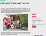 Lewat Hotline &amp; MotorkuX, Layanan Honda CARE Semakin Mudah Diakses Konsumen