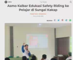 Asmo Kalbar Edukasi Safety Riding ke Pelajar di Sungai Kakap