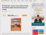 DP Mulai Rp1 Jutaan, Promo Motor Honda Astra Motor Kalbar Diserbu Konsumen di Landak