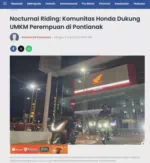 Nocturnal Riding: Komunitas Honda Dukung UMKM Perempuan di Pontianak