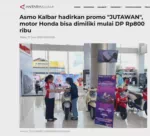 Asmo Kalbar hadirkan promo "JUTAWAN", motor Honda bisa dimiliki mulai DP Rp800 ribu
