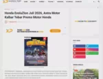 Honda EvoluZion Juli 2026, Astra Motor Kalbar Tebar Promo Motor Honda