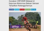 Gunakan CRF250R Melesat di Kejurnas Motocross Bekasi Valrossi Tampilkan Ketangguhannya