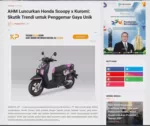 AHM Luncurkan Honda Scoopy x Kuromi: Skutik Trendi untuk Penggemar Gaya Unik