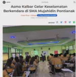 Asmo Kalbar Gelar Keselamatan Berkendara di SMA Mujahidin Pontianak