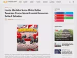 Honda Merdeka! Astra Motor Kalbar Tawarkan Promo Menarik untuk Konsumen Setia di Sekadau