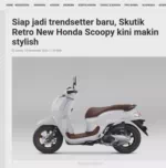 Siap jadi trendsetter baru, Skutik Retro New Honda Scoopy kini makin stylish