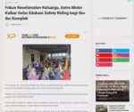 Fokus Keselamatan Keluarga, Astra Motor Kalbar Gelar Edukasi Safety Riding bagi Ibu-Ibu Komplek