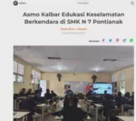 Asmo Kalbar Edukasi Keselamatan Berkendara di SMK N 7 Pontianak