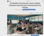 Di SMAN 5 Pontianak, Asmo Kalbar Edukasi Keselamatan Berkendara ke Pelajar