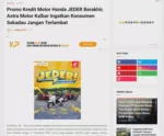Promo Kredit Motor Honda JEDER Berakhir, Astra Motor Kalbar Ingatkan Konsumen Sekadau Jangan Terlambat