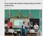 Asmo Kalbar Beri Edukasi Safety Riding di SMAN 1 Singkawang