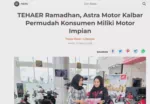 TEHAER Ramadhan, Astra Motor Kalbar Permudah Konsumen Miliki Motor Impian